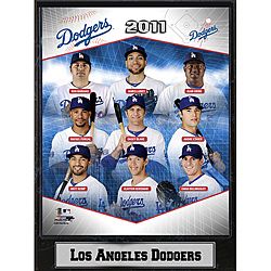 2011 Los Angeles Dodgers 9x12 Stat Plaque Baseball