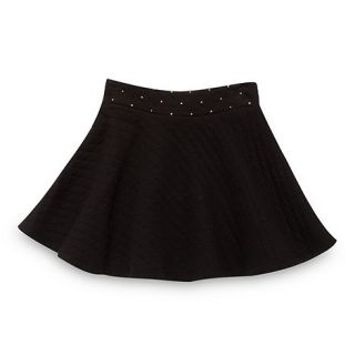 Star by Julien Macdonald Designer girls black studded waist skater skirt