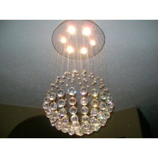 Modern Chandelier "Rain Drop" Chandeliers Lighting with Crystal Balls H32" X W18"   Raindrop Chandelier  