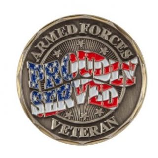 Proud To Be U.S. Navy Coin   Bronze Veteran OSFM Coin Purses