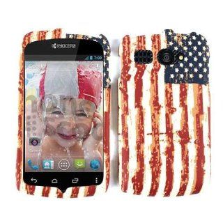 ACCESSORY MATTE COVER HARD CASE FOR KYOCERA HYDRO C5170 PROUD AMERICAN USA FLAG Cell Phones & Accessories