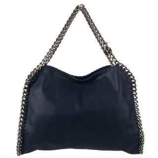 Stella McCartney 'Falabella' Blue Faux Leather Shopper Bag Stella McCartney Designer Handbags