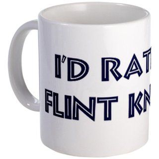 Rather be Flint Knapping Mug by  Kitchen & Dining