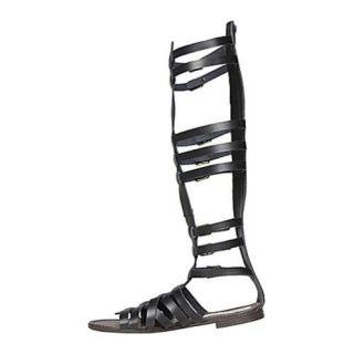 Women's Steve Madden Sparta Black Leather Steve Madden Sandals