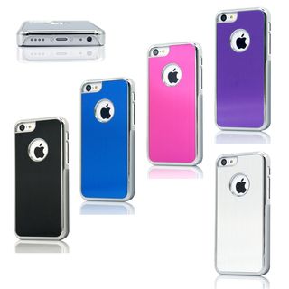 Gearonic Metal PC Hard Back Case Chrome Frame Cover For iPhone 5C Gearonic Cases & Holders