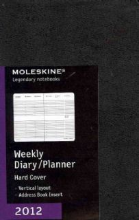 Moleskine 2012 Weekly Planner Vertical Black Hard Cover Pocket (Calendar) General