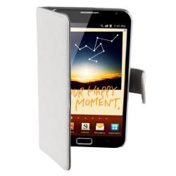 White Leather Case with Stand for Samsung Galaxy Note N7000 BasAcc Tablet PC Accessories