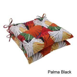 Pillow Perfect Palma Polyester Tufted Outdoor Seat Cushions (Set of 2) Pillow Perfect Outdoor Cushions & Pillows