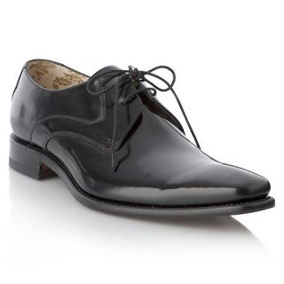 Loake Wide fit black pointed smart shoes