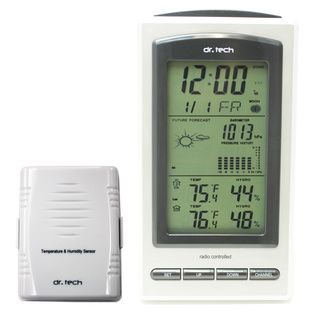 dr. Tech Air Pressure/ Humidity/ Temperature/ Weather Forecast/ Moon Phase Wireless Weather Station Dr. Tech Weather Stations