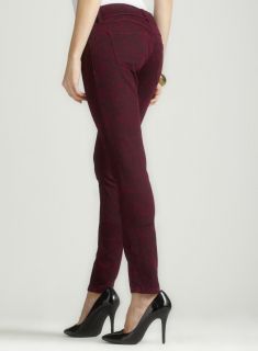 Seven 7 Mulberry Lace Print Skinny Jeans & Denim