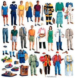 Community Helpers 16" Flannelboard Figures   Kit Toys & Games