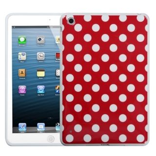 MYBAT White Polka Dots/ Red Candy Skin Cover for Apple iPad Mini MyBat iPad Accessories