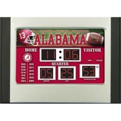 Alabama Crimson Tide Scoreboard Desk Clock College Themed