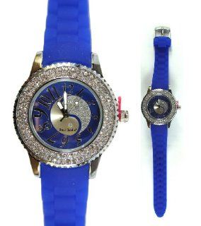 Blue Yin Yang Paul Jordan Watch   Silicone Wristband Watch Watches