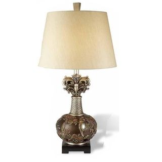 Brown/Silver Chinoiserie Table Lamp Table Lamps
