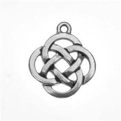 Beadaholique Silverplated Celtic Knot Open Pendant Charms (Pack of 2) Beadaholique Loose Beads & Stones