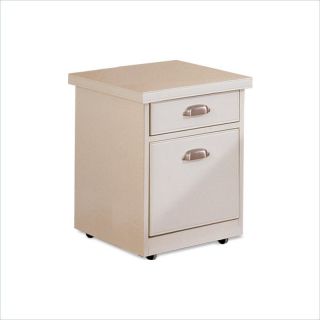 Kathy Ireland Home by Martin Tribeca Loft 2 Drawer Mobile Wood File Storage Cabinet in White   TW202