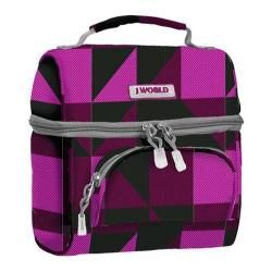 J World Lunch Bag Block Pink J World Lunch Totes