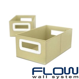Flow Wall Decor Small Collapsible Storage Olive Bins (Set of 2) Flow Wall Systems Decorative Organizers