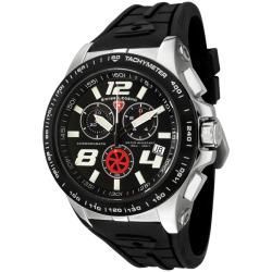 Swiss Legend Men's Sprint Racer Black Silicone Chronograph Watch Swiss Legend Men's Swiss Legend Watches