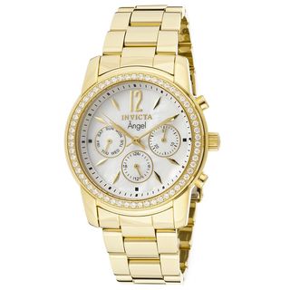 Invicta Women's IN 11771 Stainless Steel Cubic Zirconia 'Angel' Quartz Watch Invicta Women's Invicta Watches