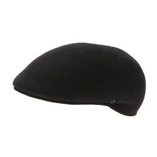 Osborne Black moulded flat cap