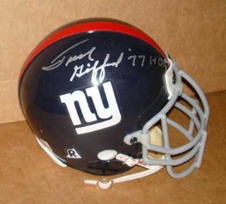 Autographed Frank Gifford Mini Helmet   (  Sports Related Collectibles  Sports & Outdoors