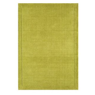 Lime green York plain boarder rug