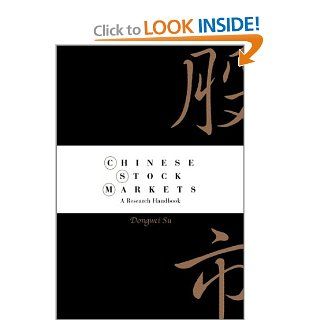 Chinese Stock Markets A Research Handbook Dongwei Su 9789810245122 Books