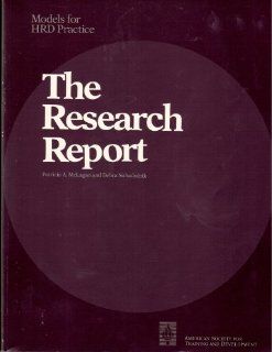 Research Report (Models of Hrd Practice) Partrick McLagan 9789992273357 Books
