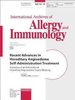 Recent Advances in Hereditary Angioedema Self Administration Treatment Summary of an International Hereditary Angioedema Expert Meeting (9783318024302) T.J. Craig Books