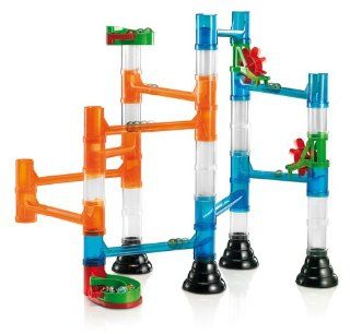 Quercetti 45 Piece Transparent Marble Run   Marble Run Construction Toy Toys & Games