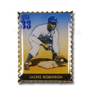 Jackie Robinson Stamp Pin  Sports Related Pins  Sports & Outdoors