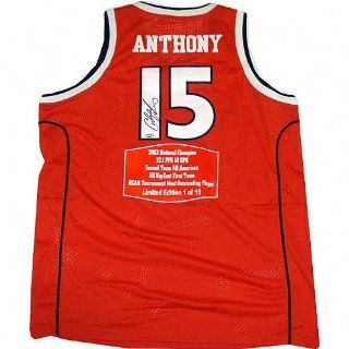Carmelo Anthony Syracuse Orange Autographed Stat Jersey Limited Edition of 15  Sports Related Collectibles  Sports & Outdoors