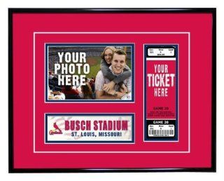 St. Louis Cardinals First Game Ticket Frame  Sports Related Display Cases  Sports & Outdoors