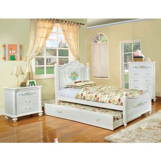 Furniture Of America Rosalina White Platform Bed