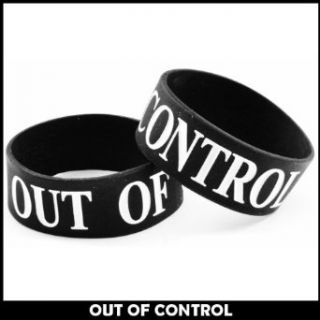 Out of Control Designer Rubber Saying Bracelet #46 Clothing