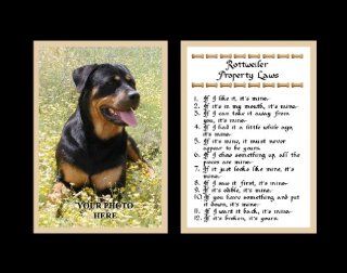 Rottweiler Property Laws Wall Decor Pet Saying Dog Saying Rottweiler Saying   Decorative Plaques