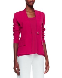 Womens Tyler One Button Jacket   Misook   Cheery cherry (X LARGE (14/16))