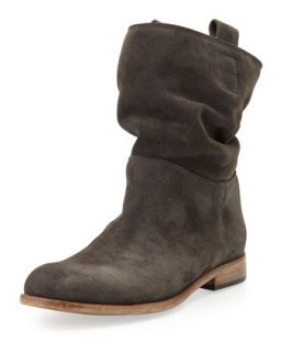 Umbria Slouchy Suede Bootie, Anthracite   Alberto Fermani   Antraci(charcoal)