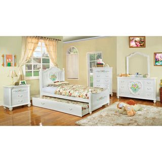 Furniture Of America Rosalina White 4 piece Bedroom Set