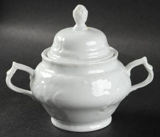 Rosenthal   Continental Sanssouci White Sugar Bowl & Lid, Fine China Dinnerware