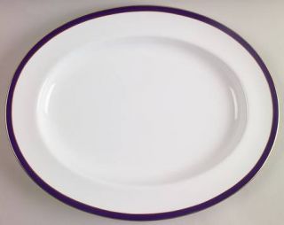Spode Consul Cobalt 14 Oval Serving Platter, Fine China Dinnerware   Regiment/R