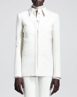 Womens Slim Stretch Scuba Jacket   THE ROW   Winter white (2/34)