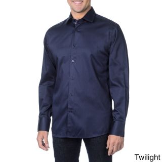 6759239 Canada, Inc / F.d.s.d. Inc Franco Negretti Mens Solid Woven Shirt Navy Size M