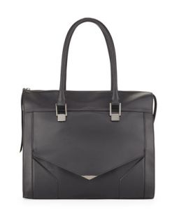 Prouve Smooth Leather Tote Bag, Black   Pour la Victoire