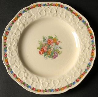 Crown Ducal Charm Salad Plate, Fine China Dinnerware   Gainsborough Shape, Flora