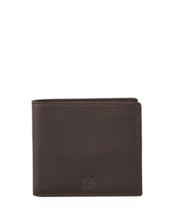 Mens Soft Napa Leather Wallet, Brown   Loewe   Brown