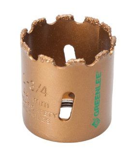 Greenlee 725 1 3/4 Carbide Grit Hole Saw, 1 3/4 Inch   Hole Saw Arbors  